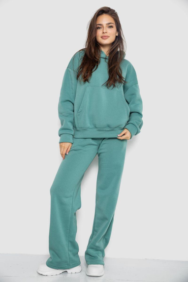 Спортивний костюм жіночий на флісі, колір оливковий, 241R2001-2 XL