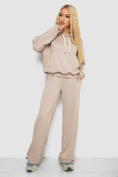 Спортивний костюм жіночий, колір бежевий, 241R2001-11 XL, 50, XL