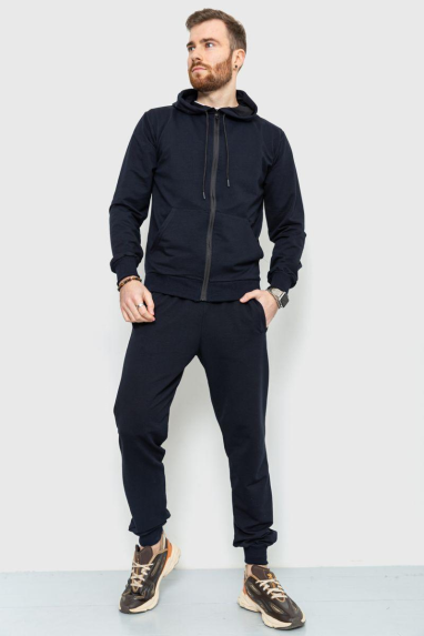 Спорт костюм чоловічий демісезонний, колір темно-синій, 241R175 XXL