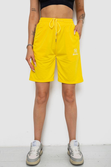 Шорти жіночі, колір жовтий, 238RJH019-1 XXL, 52, XXL