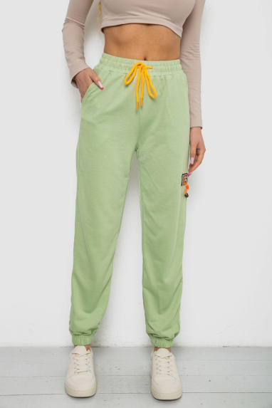 Спортивні штани жіночі, колір фісташковий, 238RJH016 Ager, XL, 50, XL