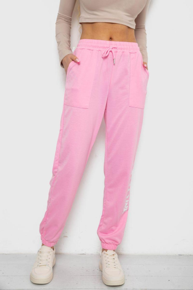 Спортивні штани жіночі, колір рожевий, 238RJH015 Ager, XL, 50, XL