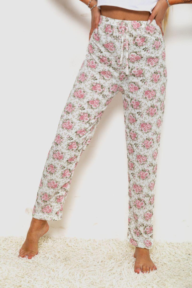 Штани жіночі домашні, колір молочно-пудровий, 238R57854 XXL, 52, XXL