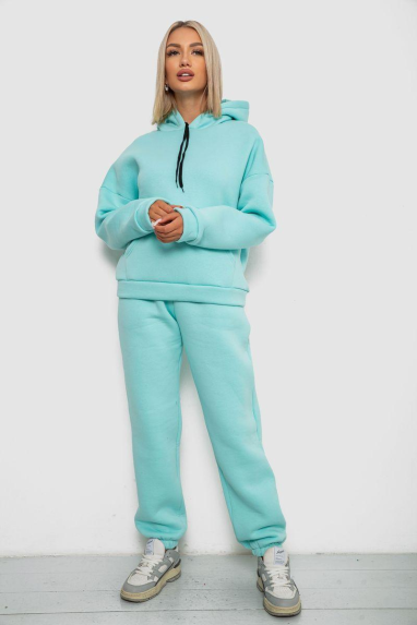 Спортивний костюм жіночий на флісі, колір м“ятний, 238R5726 XL, 50, XL