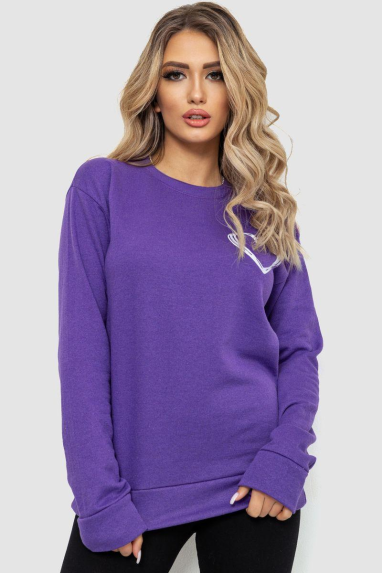 Світшот жіночий, колір фіолетовий, 238R57170 52, XXL
