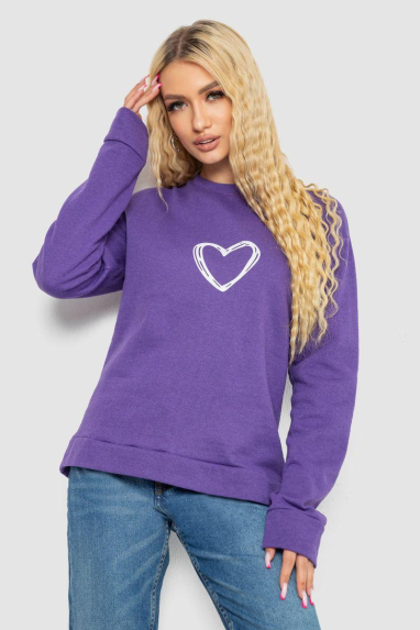 Світшот жіночий, колір фіолетовий, 238R57162 XXL
