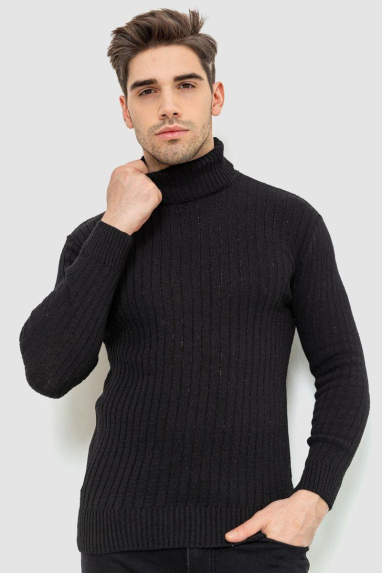 Гольф чоловічий, колір чорний, 238R57115 XL, 50, XL