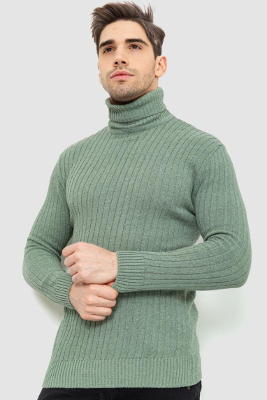 Гольф чоловічий, колір оливковий, 238R57115 XXL, 52, XXL