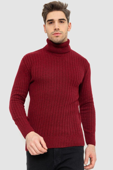 Гольф чоловічий, колір бордовий, 238R57115 XL, 50, XL