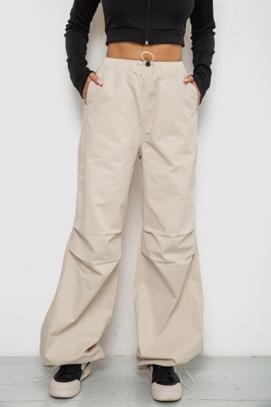 Штани карго жіночі, колір світло-бежевий, 238R5333 Ager, XXL, 52, XXL