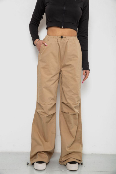 Штани карго жіночі, колір бежевий, 238R5333 Ager, XXL, 52, XXL