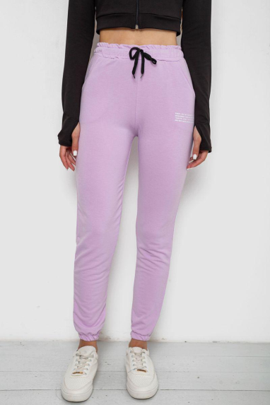 Спортивні штани жіночі, колір бузковий, 238R5052-1 Ager, XXXL, 54, XXXL