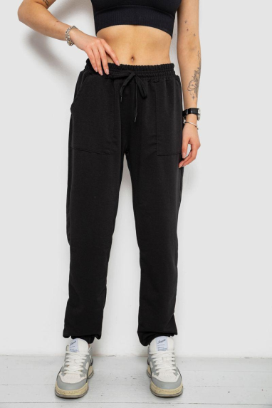 Спортивні штани жіночі, колір чорний, 238R347 Ager, XXL, 52, XXL