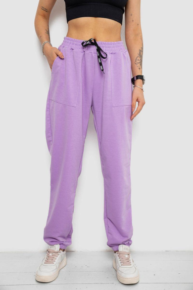 Спортивні штани жіночі, колір бузковий, 238R347 Ager, XL, 50, XL