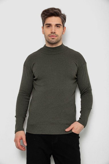 Гольф чоловічий на флісі, колір хакі, 238R338 XL, 50, XL