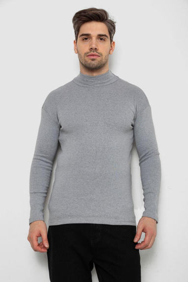 Гольф чоловічий на флісі, колір світло-сірий, 238R338-1 XXXL, 54, XXXL