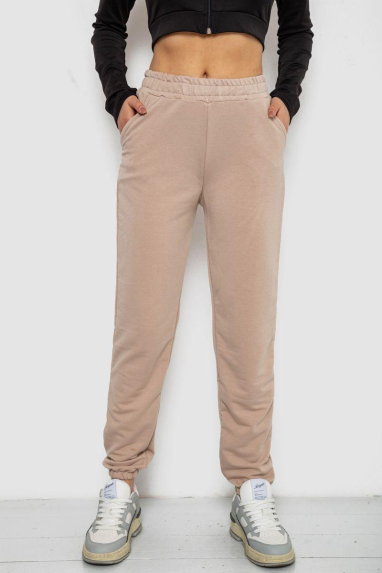 Спортивні штани жіночі, колір бежевий, 238R325 XL, 50, XL