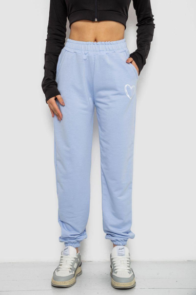 Спортивні штани жіночі, колір світло-блакитний, 238R324 XL, XL, XL