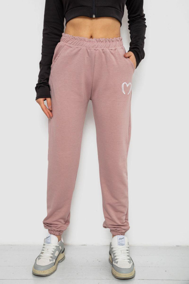 Спортивні штани жіночі, колір пудровий, 238R324 XL, XL, XL