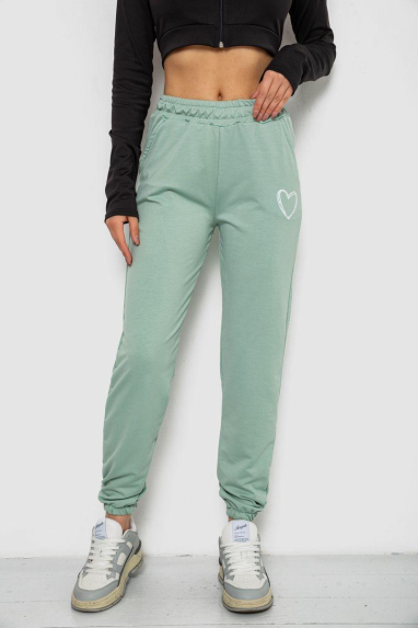 Спортивні штани жіночі, колір оливковий, 238R324 XXL, XXL, XXL