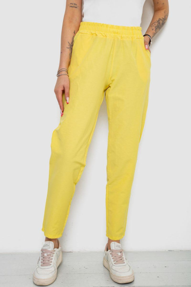 Штани  жіночі, колір жовтий, 238R316 Ager, XL, 50, XL