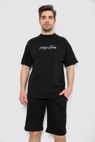 Костюм чоловічий повсякденний, колір чорний, 238R1569 Ager, 50, XL