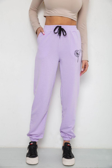 Спортивні штани жіночі, колір світло-бузковий, 238R121 Ager, XL, 50, XL