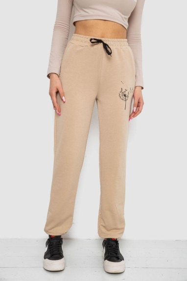 Спортивні штани жіночі, колір бежевий, 238R121 Ager, XXL, 52, XXL