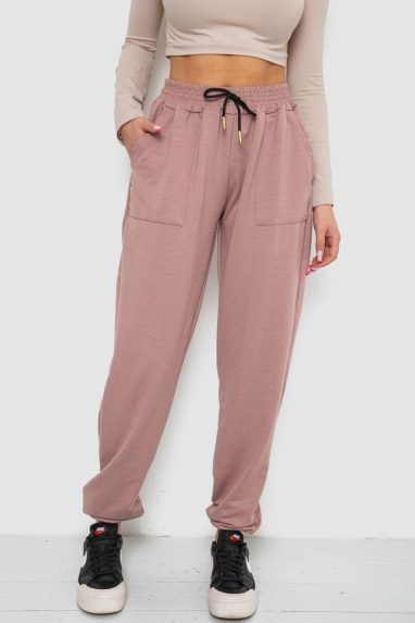 Спортивні штани жіночі, колір пудровий, 238R115 Ager, XL, 50, XL