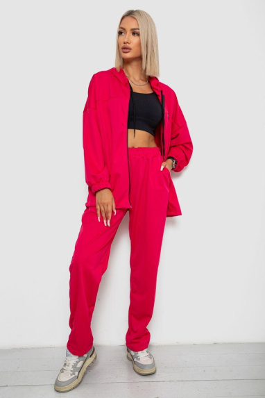 Спортивний костюм жіночий, колір малиновий, 238R114 Ager, XXXL, 54, XXXL