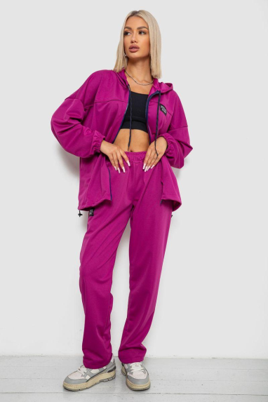Спортивний костюм жіночий, колір фуксія, 238R114-3 Ager, XXXL, 54, XXXL
