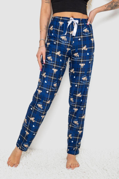 Штани жіночі домашні, колір синій, 238R1101-2 Ager, XXL, 52, XXL