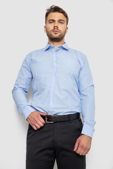 Сорочка чоловіча, колір блакитний, 214R820 XXXL, 54, XXXL
