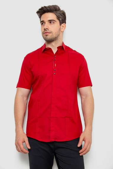 Сорочка чоловіча, колір червоний, 214R7447 XL, 50, XL
