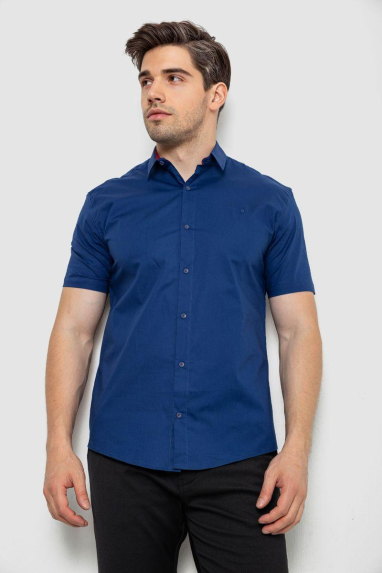 Сорочка чоловіча, колір синій, 214R7327 XXL, 52, XXL
