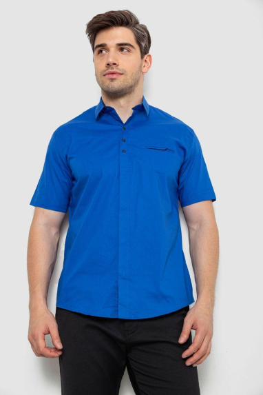 Сорочка чоловіча, колір електрик, 214R7326 XXL, 52, XXL