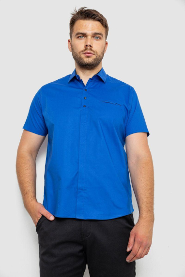 Сорочка чоловіча, колір електрик, 214R7326-1 5XL, 58, 5XL