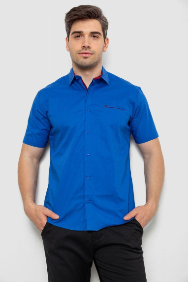 Сорочка чоловіча, колір електрик, 214R7325 XL, 50, XL
