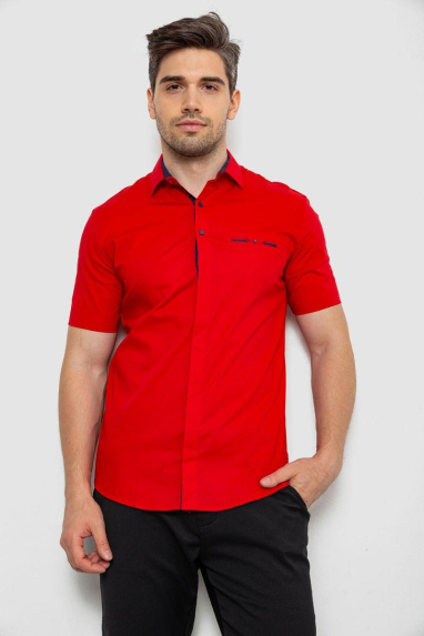 Сорочка чоловіча класична, колір червоний, 214R7116 XXXL