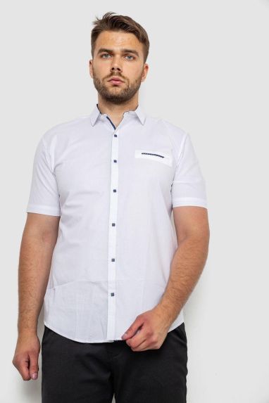 Сорочка чоловіча класична, колір білий, 214R7115 5XL