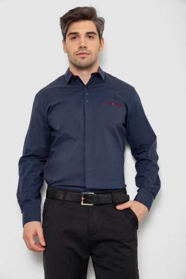 Сорочка чоловіча, колір темно-синій, 214R7114 6XL
