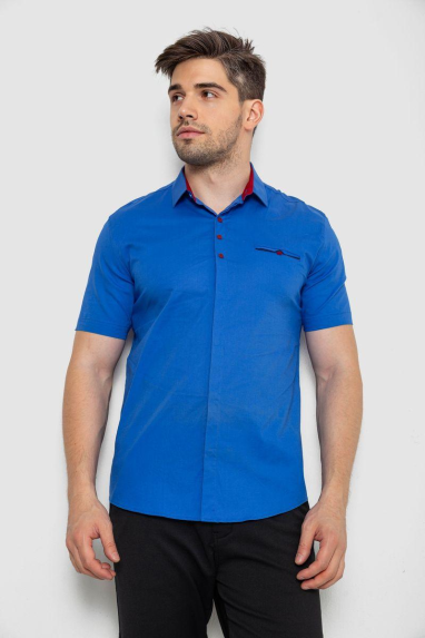 Сорочка чоловіча, колір електрик, 214R7114-2 6XL, 60, 6XL