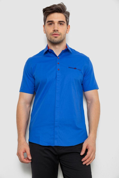 Сорочка чоловіча класична, колір електрик, 214R7114-1 XL