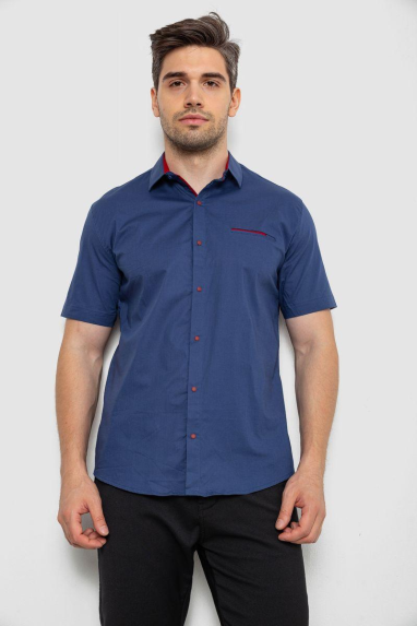 Сорочка чоловіча, колір синій, 214R7112 XXXL, 54, XXXL