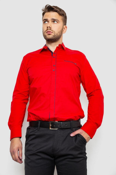 Сорочка чоловіча, колір червоний, 214R7078 XXXL