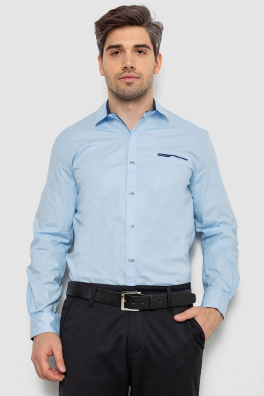 Сорочка чоловіча, колір блакитний, 214R7008 XXL