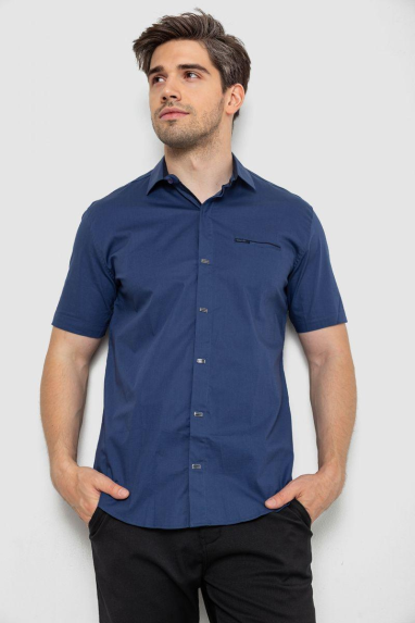 Сорочка чоловіча, колір синій, 214R7008-1 5XL, 58, 5XL