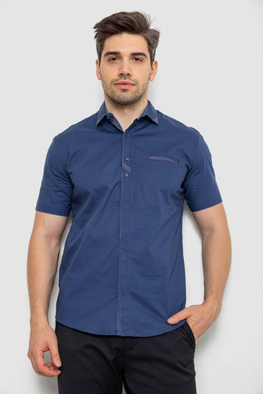 Сорочка чоловіча, колір синій, 214R7007 XXL, 52, XXL