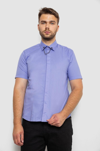 Сорочка чоловіча однотонна, колір бузковий, 214R6917-1 XL