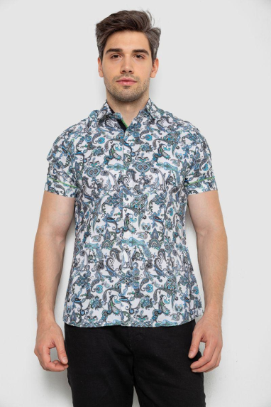 Сорочка чоловіча з короткими рукавами, колір різноколір, 214R582 XL, 50, XL